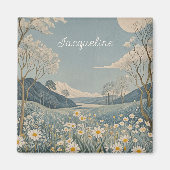 Lunar Meadow Personalisiert Magnet (Vorne)