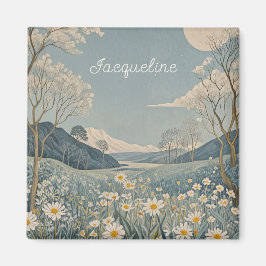 Lunar Meadow Personalisiert Magnet