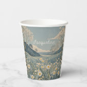 Lunar Meadow Personalisiert Pappbecher (Rückseite)