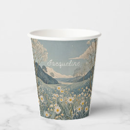 Lunar Meadow Personalisiert Pappbecher