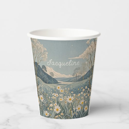 Lunar Meadow Personalisiert Pappbecher (Vorderseite)
