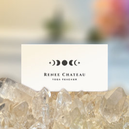 Lunar Moon Phases Astrologie Yoga Lehrer Visitenkarte