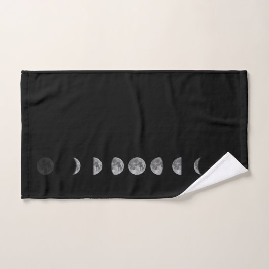 Lunar Moon Phases Celestial Badhandtuch Set (Handtuch)