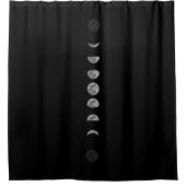 Lunar Moon Phases Celestial Duschvorhang (Vorderseite)
