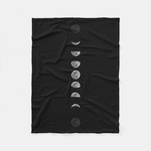 Lunar Moon Phases Celestial Fleecedecke (Vorderseite)