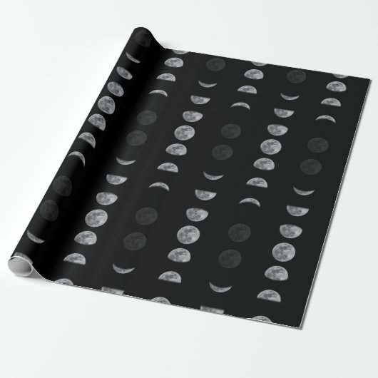 Lunar Moon Phases Celestial Geschenkpapier (Ungerollt)
