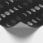 Lunar Moon Phases Celestial Geschenkpapier (Ecke)