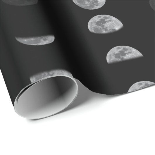 Lunar Moon Phases Celestial Geschenkpapier (Rolleneckpunkt)