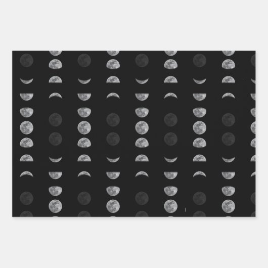 Lunar Moon Phases Celestial Geschenkpapier Set (Vorderseite 3)