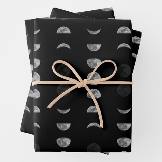 Lunar Moon Phases Celestial Geschenkpapier Set (Beispiel)