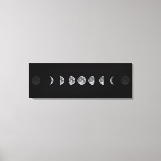 Lunar Moon Phases Celestial Leinwanddruck (Vorderseite)