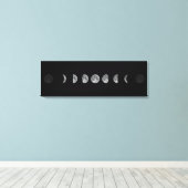 Lunar Moon Phases Celestial Leinwanddruck (Insitu (Holzboden))