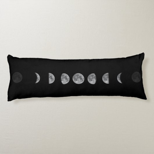 Lunar Moon Phases Celestial Seitenschläferkissen (Rückseite)