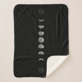 Lunar Moon Phases Celestial Sherpadecke (Vorderseite)