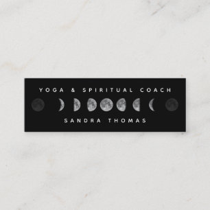 Lunar Moon Phases Celestial Yogi & Spirituelle Coa Mini Visitenkarte