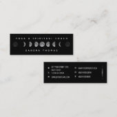 Lunar Moon Phases Celestial Yogi & Spirituelle Coa Mini Visitenkarte (Vorne/Hinten)