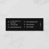 Lunar Moon Phases Celestial Yogi & Spirituelle Coa Mini Visitenkarte (Rückseite)