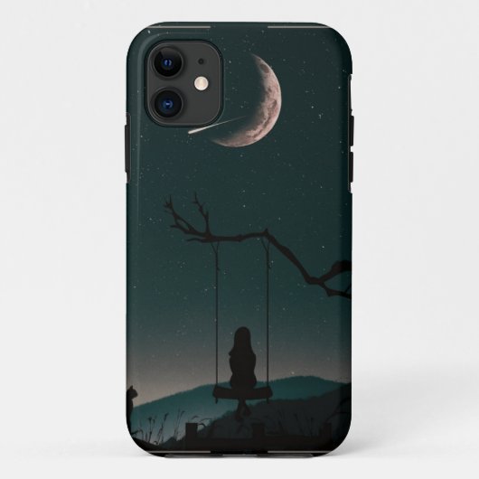Lunar Moon Phases Celestimic Phone Case (Rückseite)