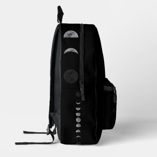 Lunar Moon Phases Celestized Customized Name Bedruckter Rucksack (Links)
