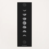 Lunar Moon Phases Celestized Customized Name Yogamatte (Vorderseite)