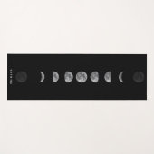 Lunar Moon Phases Celestized Customized Name Yogamatte (Vorderseite (Horizontal))