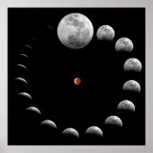 Lunar Moon Phases Poster (Vorne)