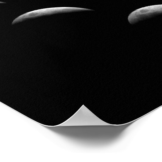 Lunar Moon Phases Poster (Ecke)