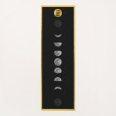Lunar Moon Phases Studio Instructor Business Logo Yogamatte (Vorderseite)