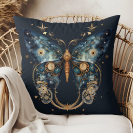 Lunar Moth - Celestial Witchmas Throw Pillow Kissen