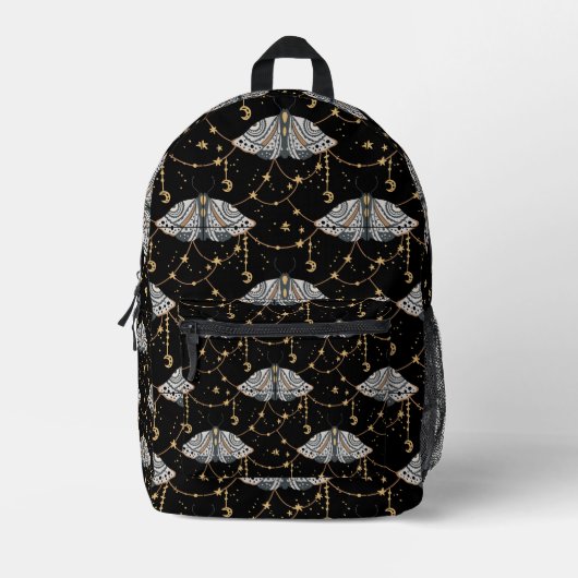 Lunar Moth Dream Bedruckter Rucksack (Vorderseite)