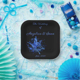 Lunar Moth Magical Wedding Pappteller