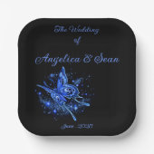 Lunar Moth Magical Wedding Pappteller (Vorderseite)