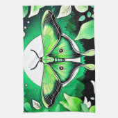 Lunar Moth Nacht Geschirrtuch (Vertikal)
