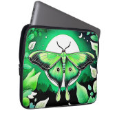 Lunar Moth Nacht Laptopschutzhülle (Vorne Rechts)
