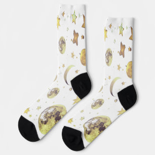 Lunar Muster Socken - Gemütliches, kosmisches Desi