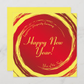 Lunar Neujahr Glück Wohlstand Harmonie Feiertagskarte (Vorne/Hinten)