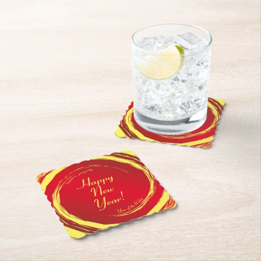 Lunar Neujahr Glück Wohlstand Harmonie Untersetzer (Vor Ort)