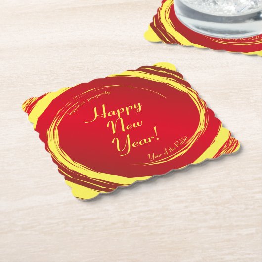 Lunar Neujahr Glück Wohlstand Harmonie Untersetzer (angewinkelt)