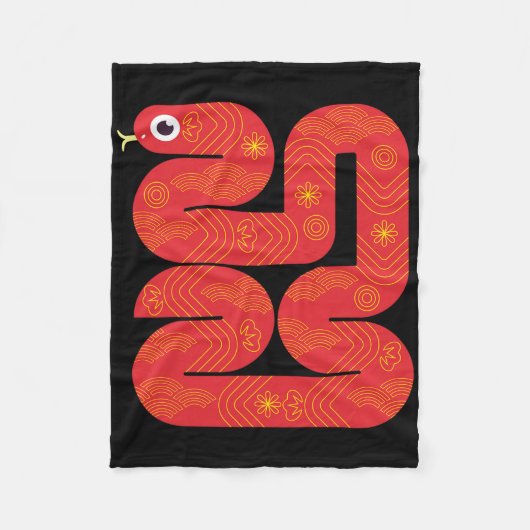 Lunar New Year 2025 - Year Of The Snake Fleecedecke (Vorderseite)