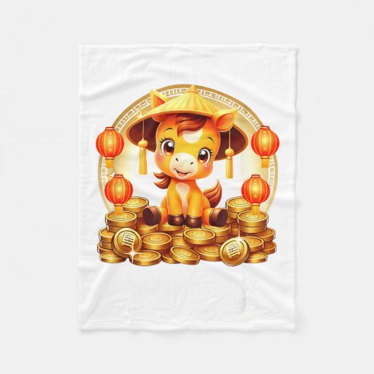 Lunar New Year 2026 Chinese New Year Decorations Fleecedecke (Vorderseite)