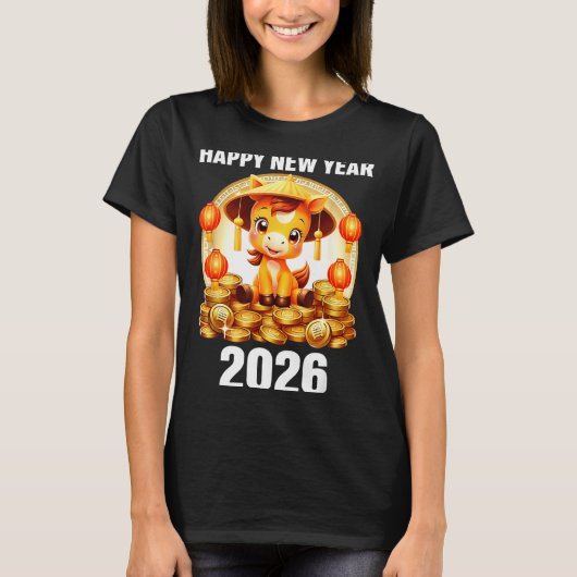 Lunar New Year 2026 Chinese New Year Decorations T-Shirt (Vorderseite)