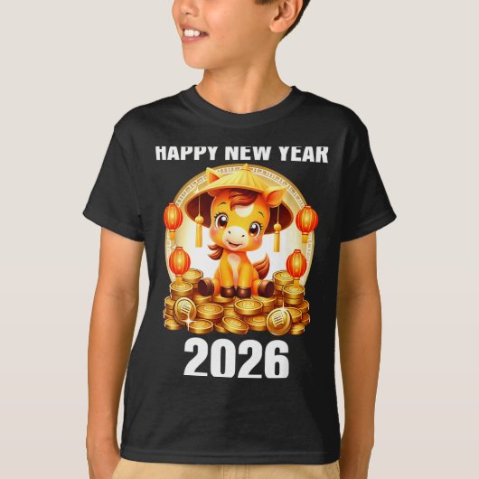 Lunar New Year 2026 Chinese New Year Decorations T-Shirt (Vorderseite)