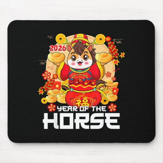 Lunar New Year 2026 Year Of The Horse Chinese New Mousepad (Vorne)