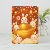 Lunar New Year Celebration Einladung (Stehend Vorderseite)