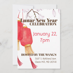 Lunar New Year Celebration Einladung