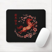 Lunar New Year Happy Chinese New Year Of The Horse Mousepad (Mit Mouse)