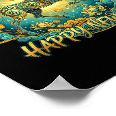 Lunar New Year Happy Chinese New Year Of The Horse Poster (Ecke)