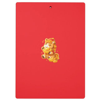 Lunar new year horse klemmbrett