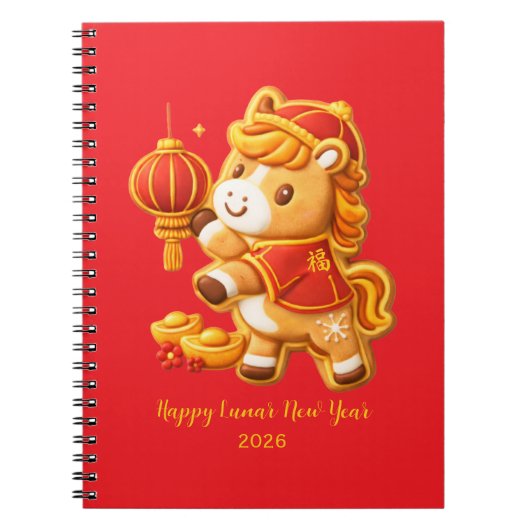 Lunar new year horse notizblock (Vorderseite)