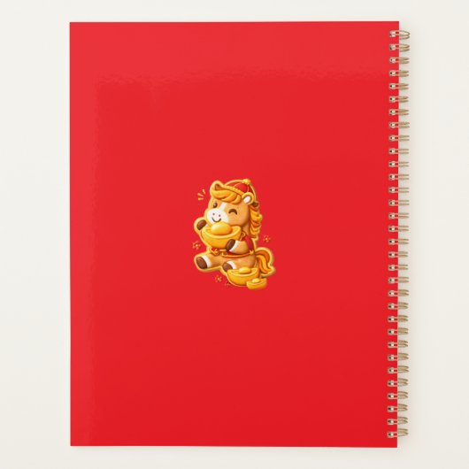 Lunar new year horse planer (Rückseite)